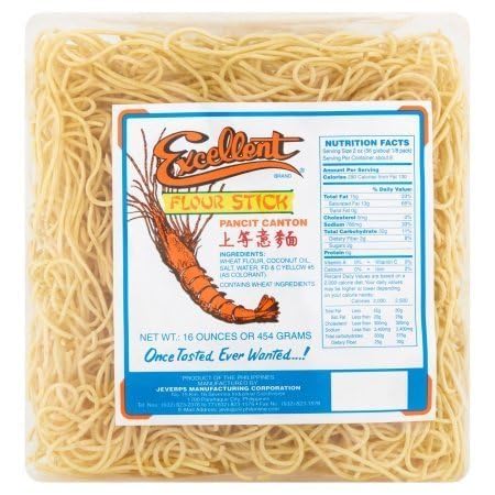 Excellent Pancit Canton Noodles, 16oz, 1 Pound